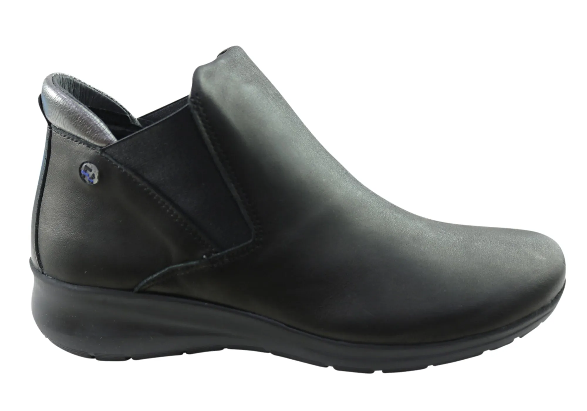 Flex & Go Yorka Womens Comfort Leather Ankle Boots Made In Portugal Thermal Core Weekend Camping