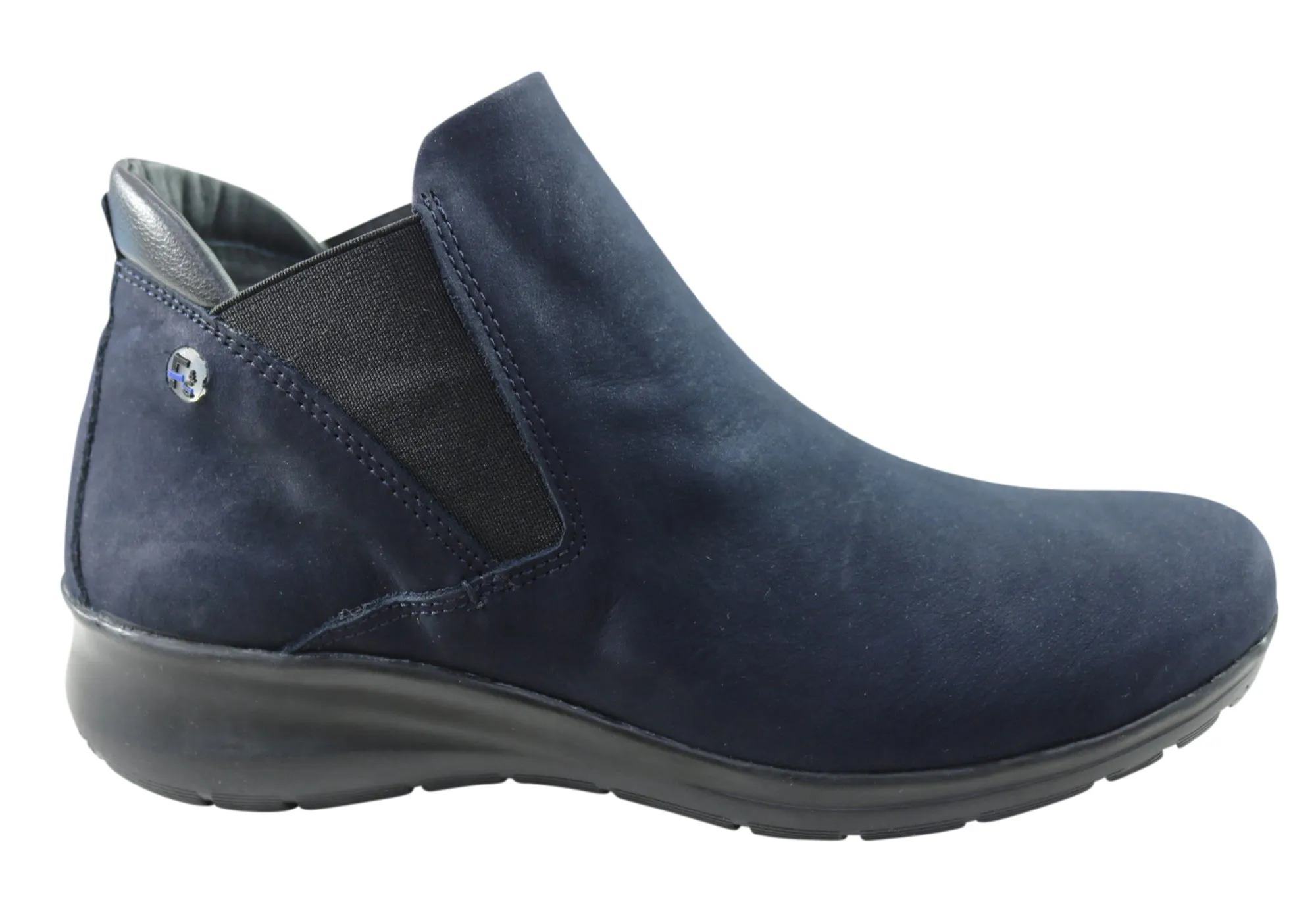 Flex & Go Yorka Womens Comfort Leather Ankle Boots Made In Portugal Urban Trail Low Profile All Day Wear