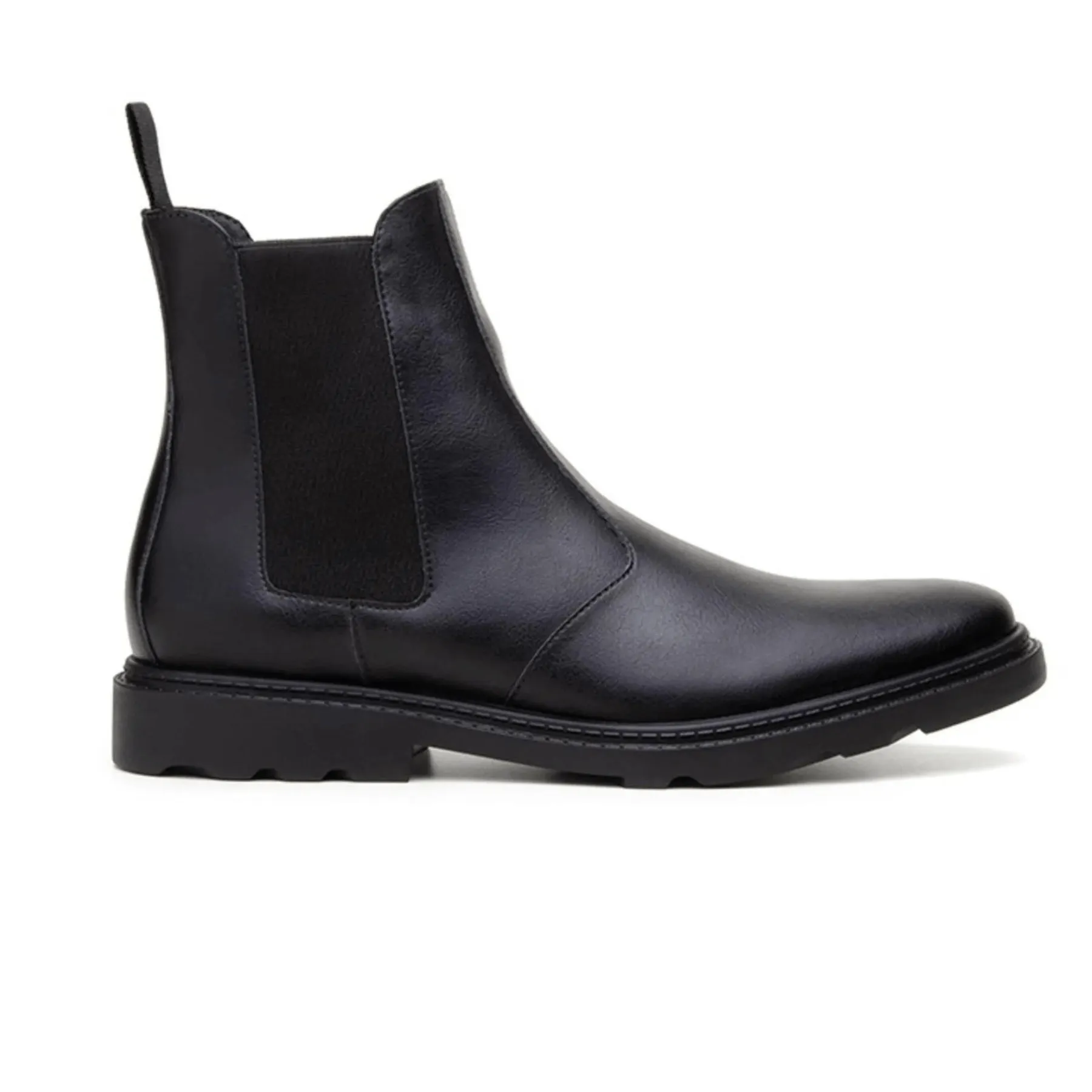 'Work Chelsea' Unisex Chelsea vegan boots by Ahimsa - black Comfortable Heel