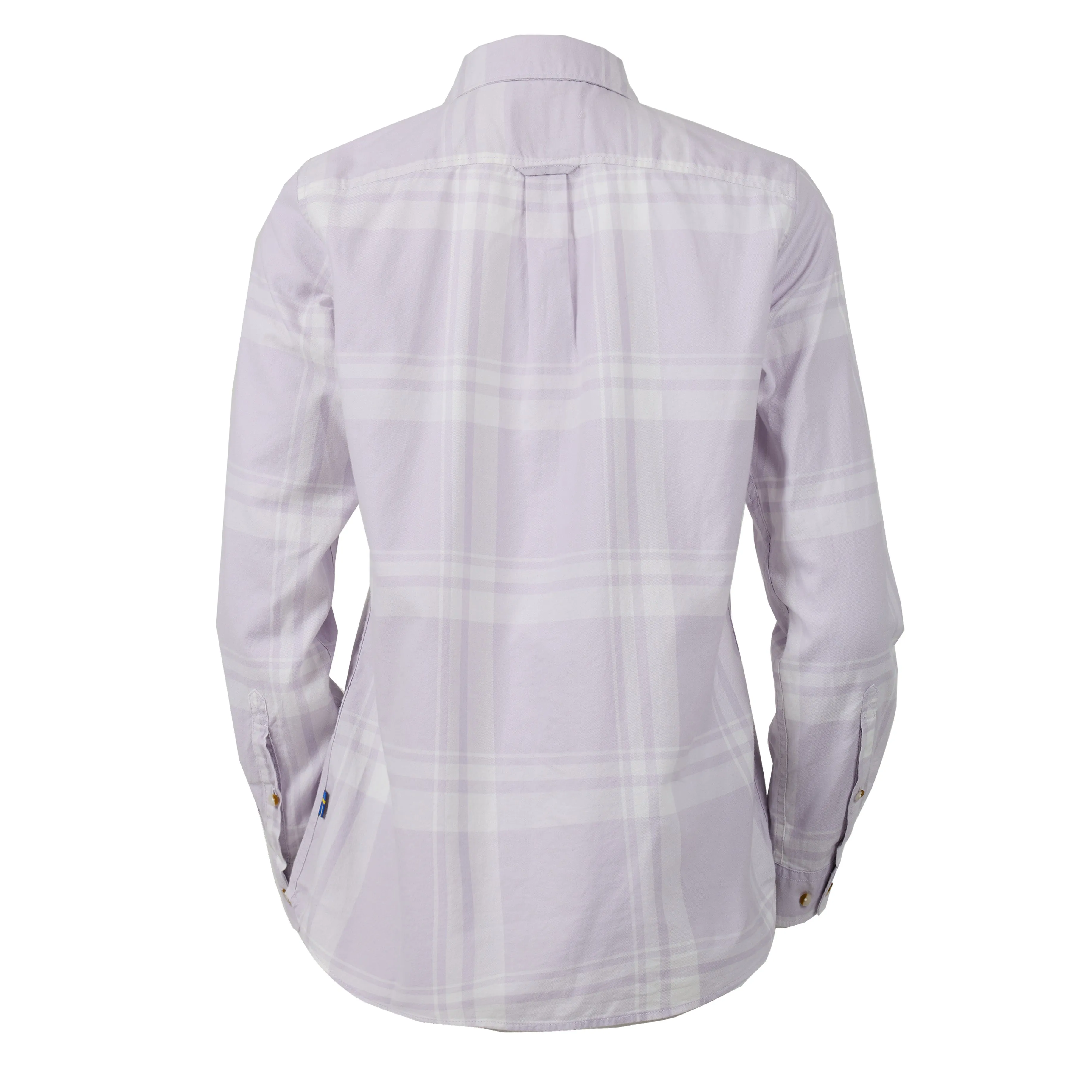 AntibacterialMaterial Fjallraven Womens Ovik Lite Flannel Shirt Chalk White / Lavender Mist