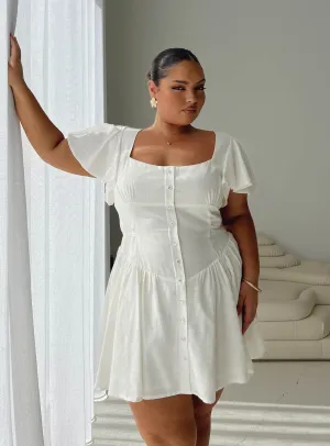 Lounge Comfort Trendy Tailoring Forever More Mini Dress White Curve