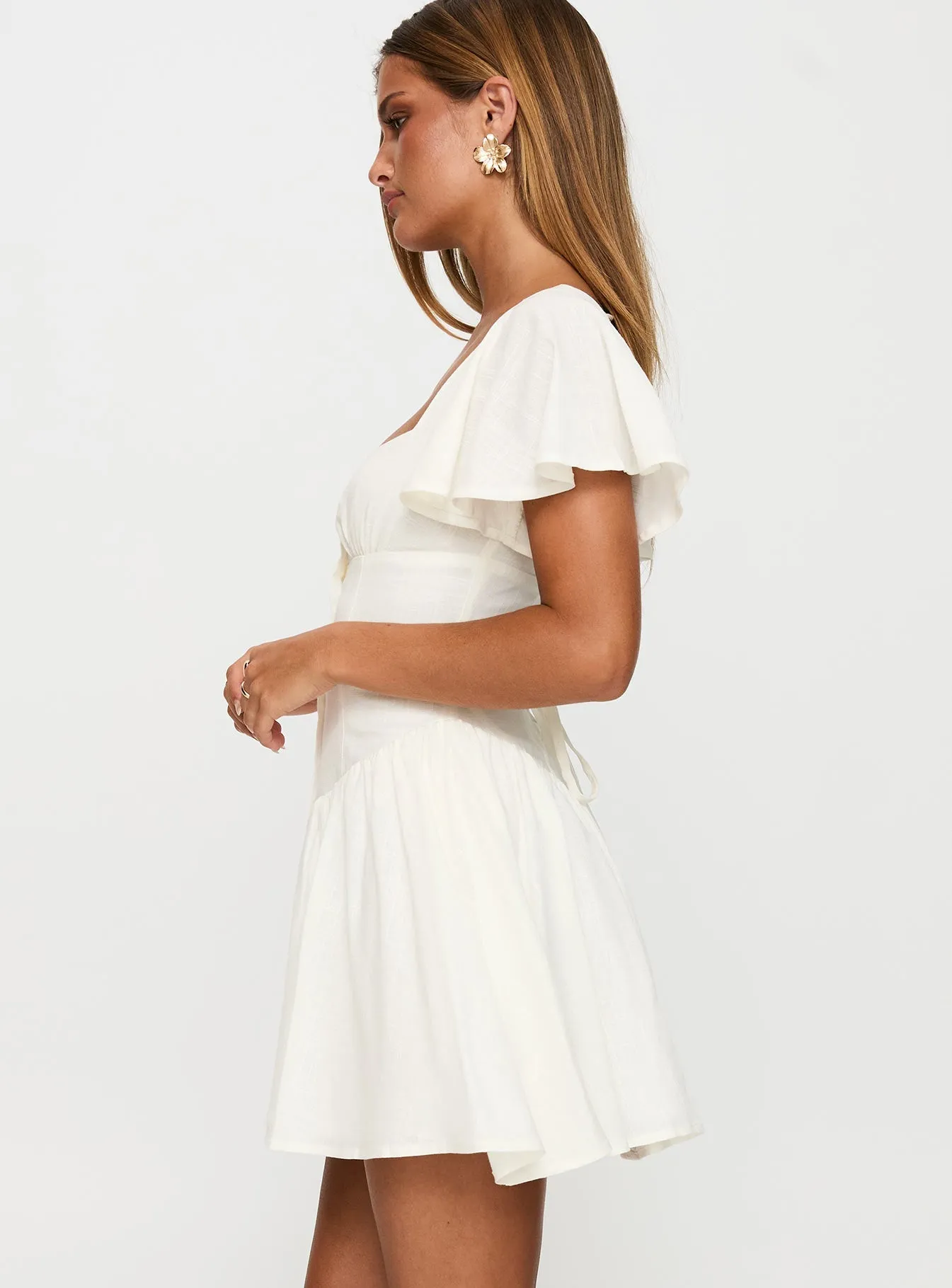 Forever More Mini Dress White Cocktail-Party Edgy-Look