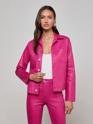 Janelle Coated Jean Jacket Lightweight Flex