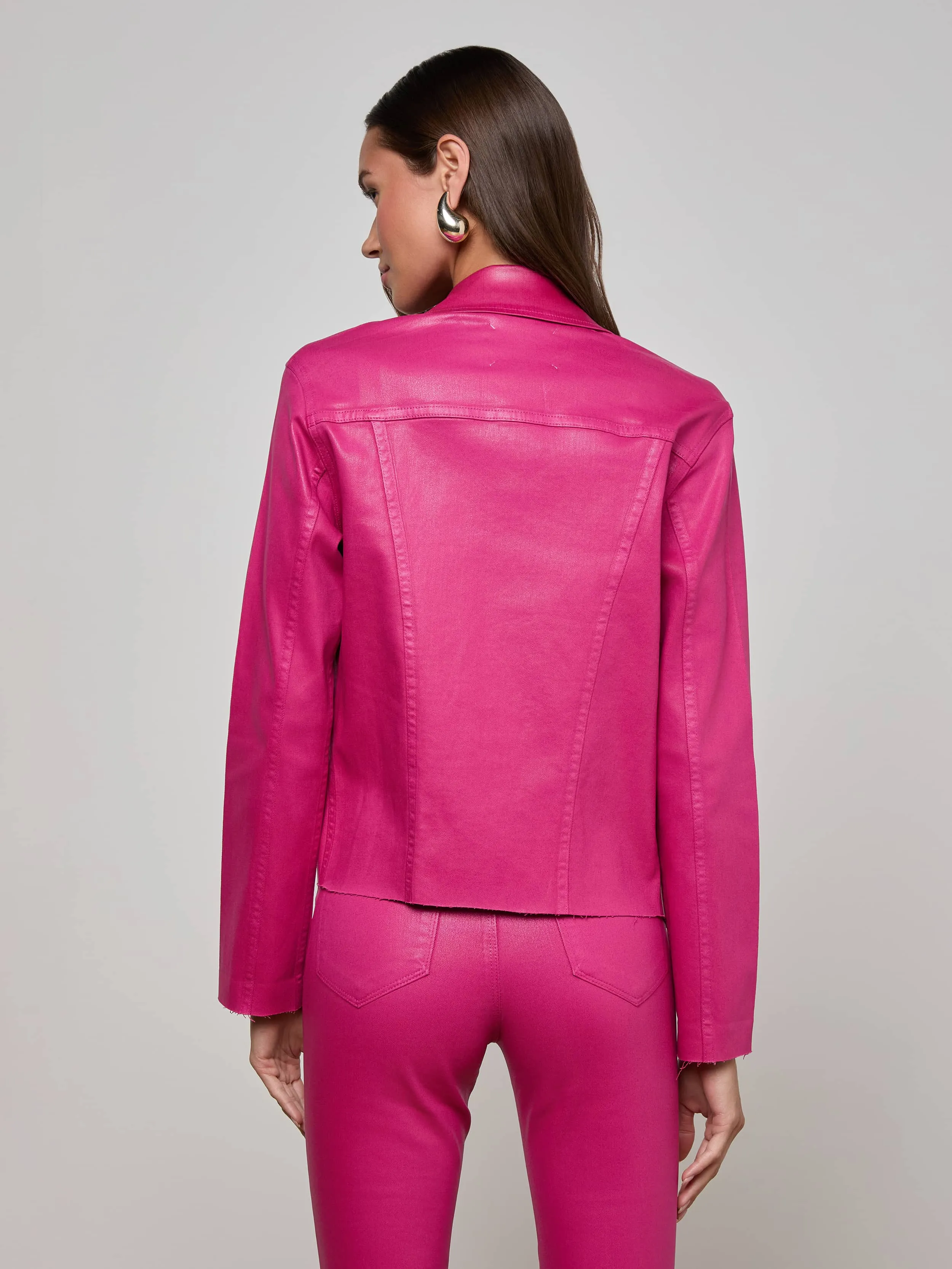 Janelle Coated Jean Jacket Breathable wear