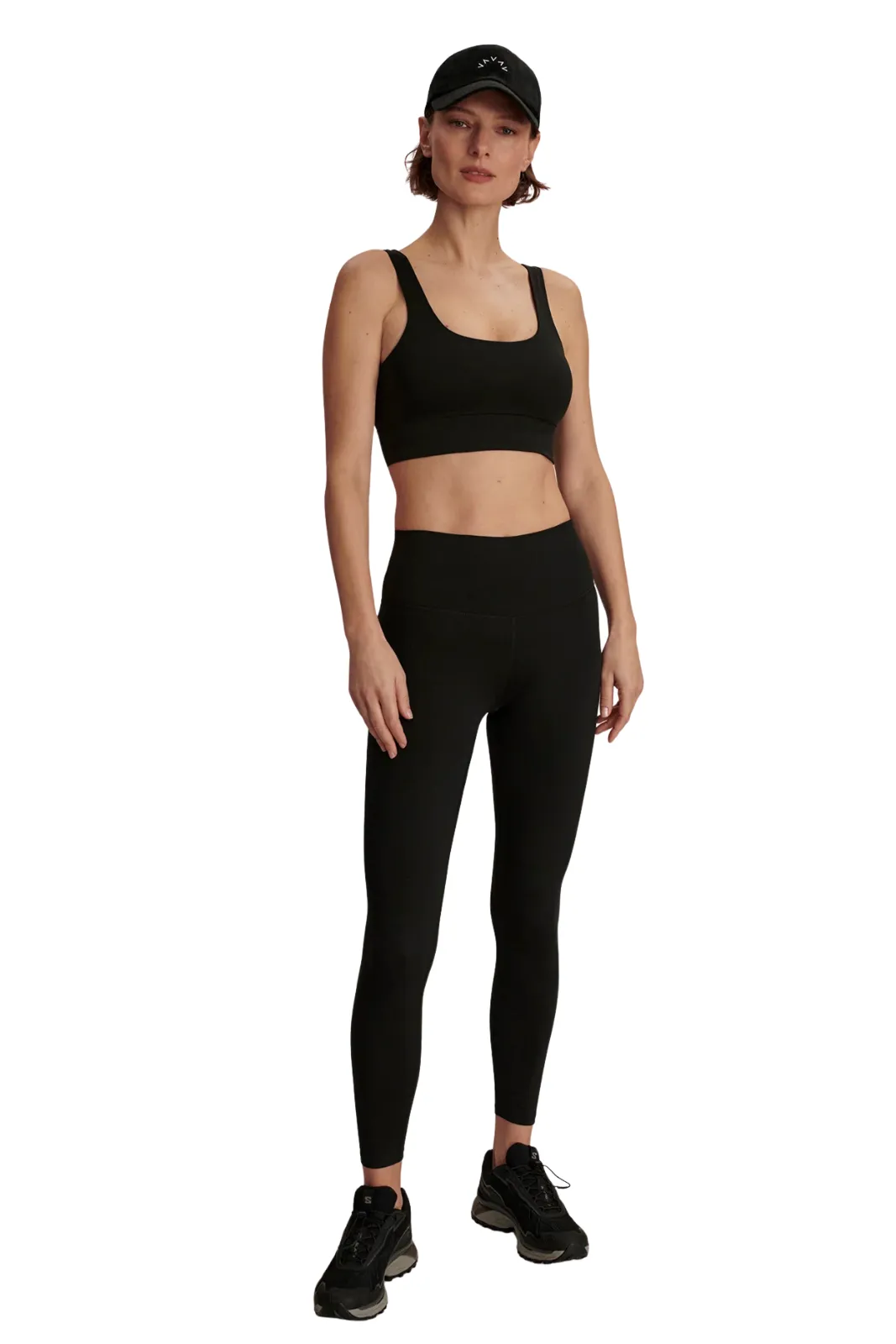 Tall Fit Studio Practice wrinkle free Freesoft High Rise Legging 25", Black