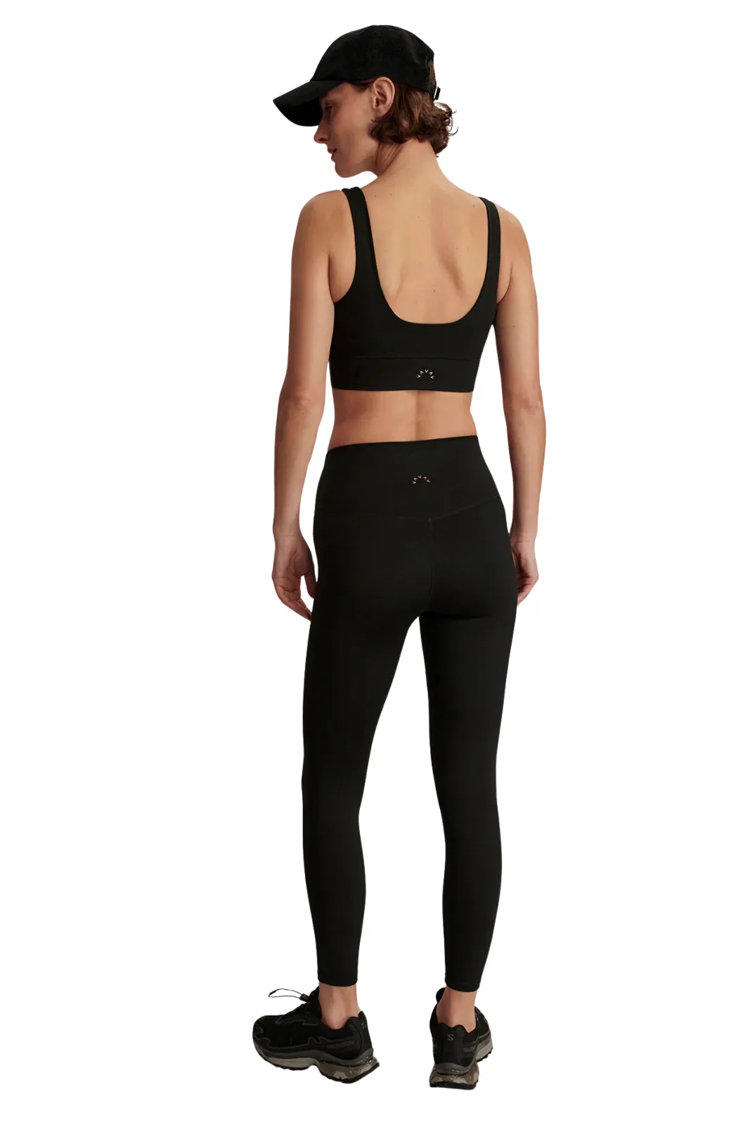 Freesoft High Rise Legging 25", Black Non Sheer Material High-Stretch Comfort