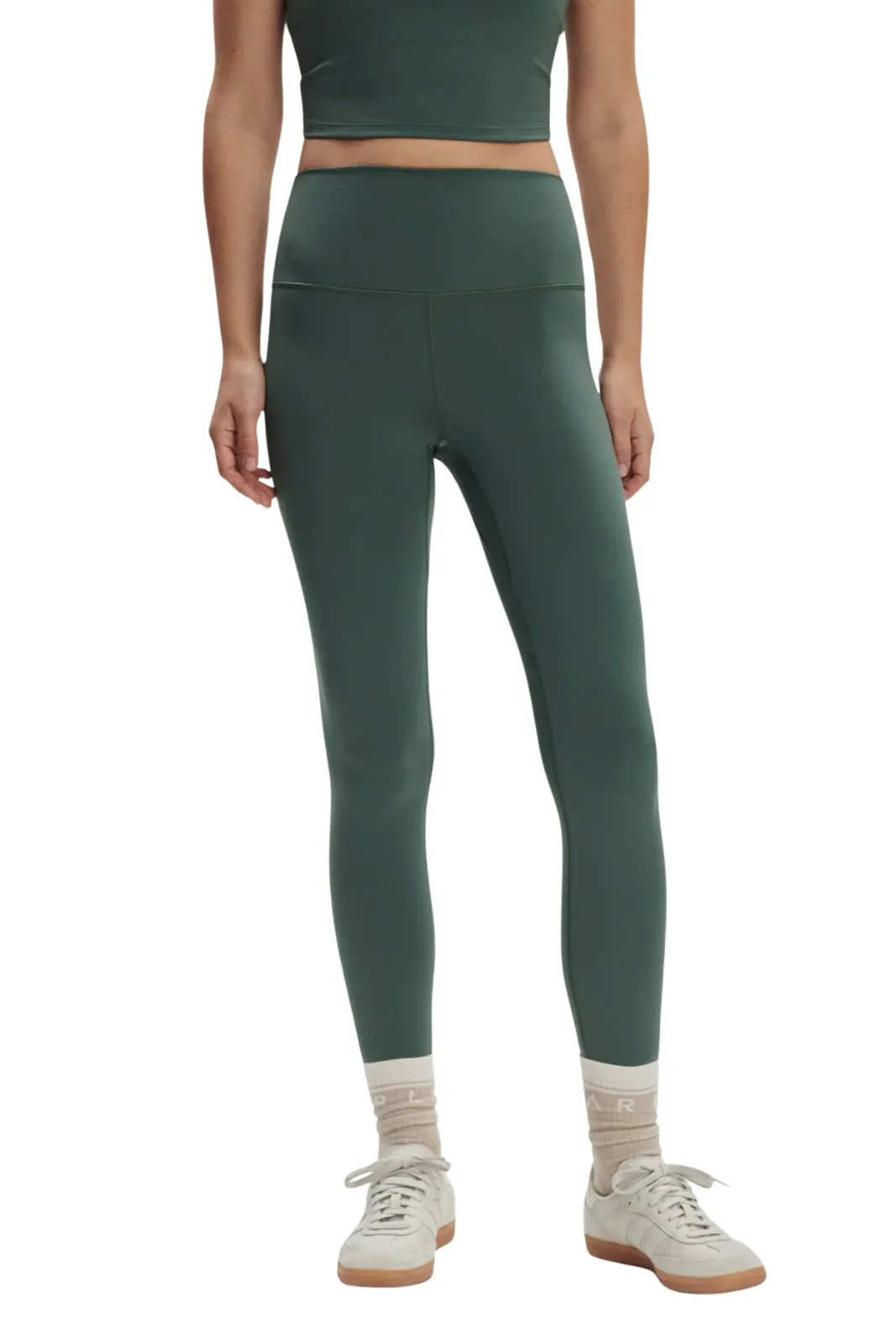 Freesoft High Rise Legging 25", Cilantro Budget Friendly Morning Stretch Camping Gear For Men