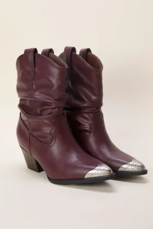 ventilation channels Neutral Style Heather Claret Slouch Boots Emily Fauver X Pink Lily