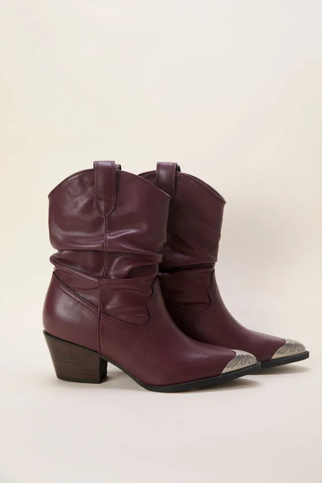 Heather Claret Slouch Boots Emily Fauver X Pink Lily Flexible Construction High Traction Adventure Journey