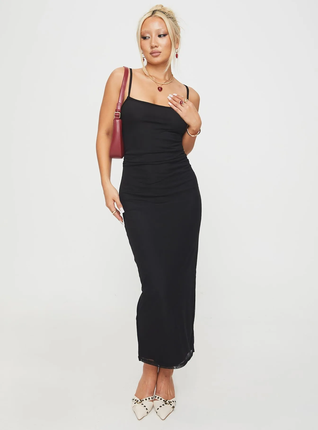 Relax Appeal Comfortable and Fashionable Apolline Maxi Dress Black