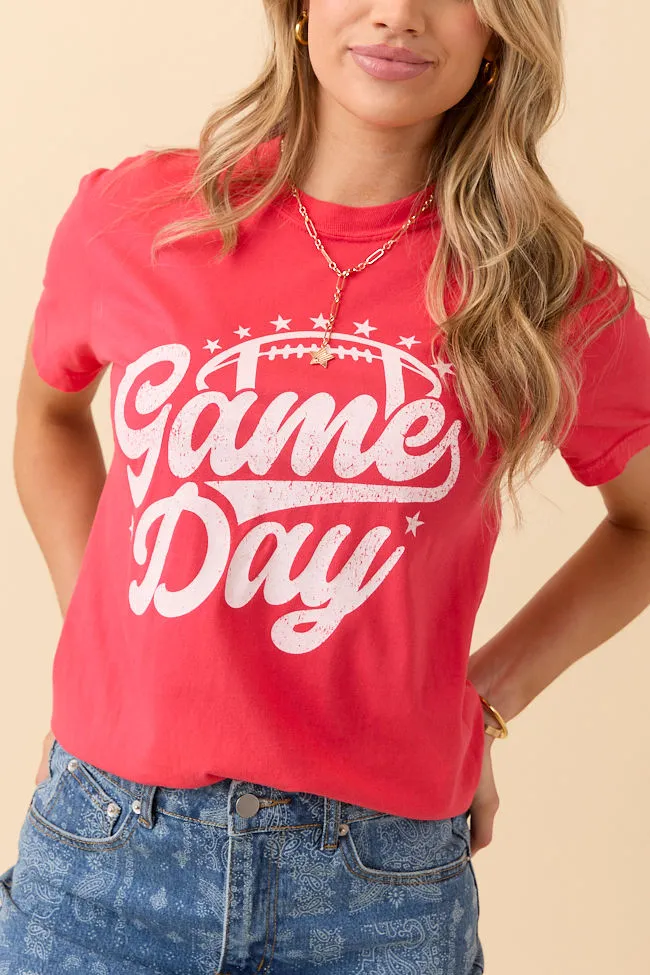 Game Day Script Paprika Graphic Tee SALE Casual Mode All-Weather Wear
