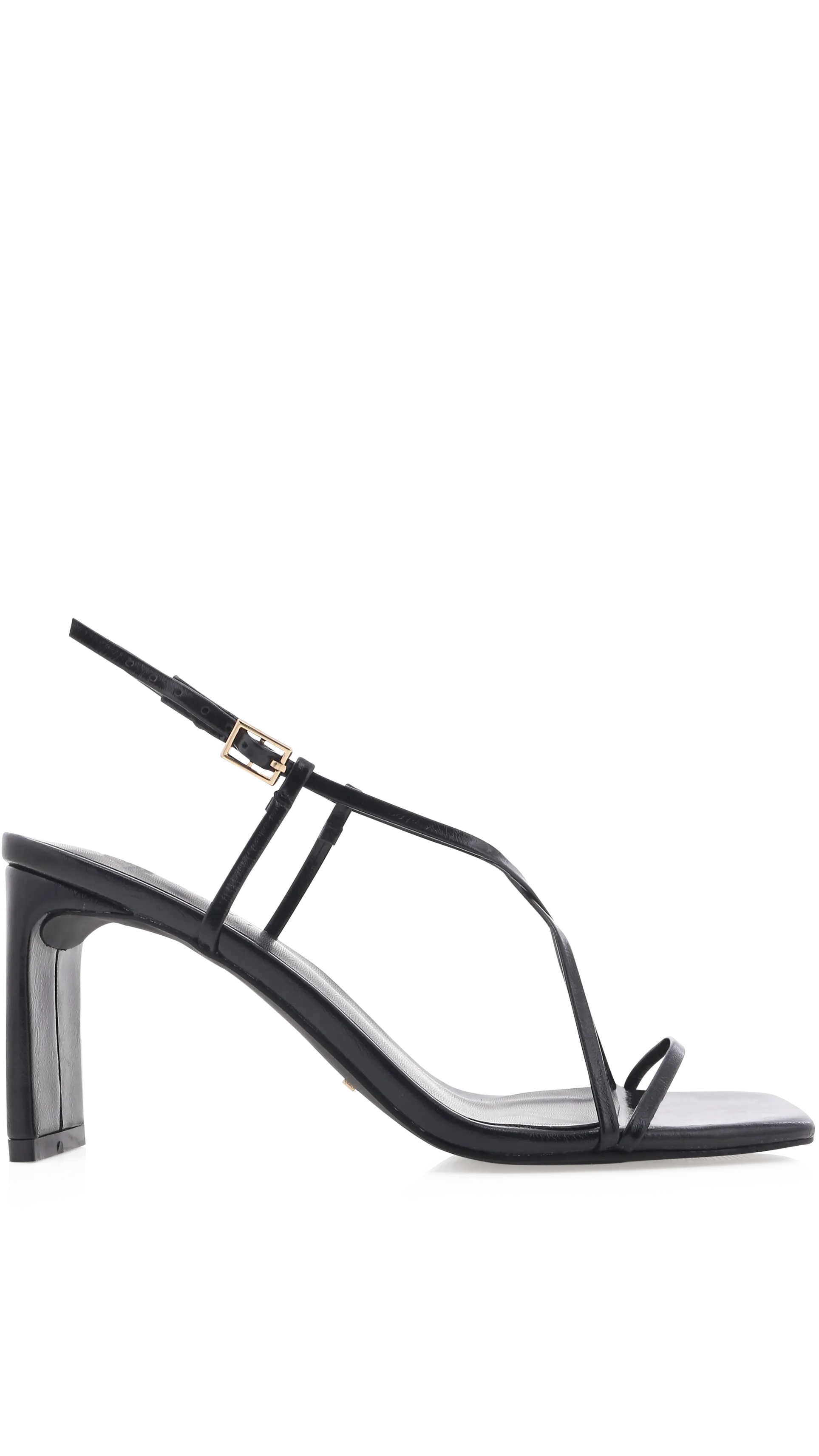 Flexible Construction Beaded Georgiana Heel - Black