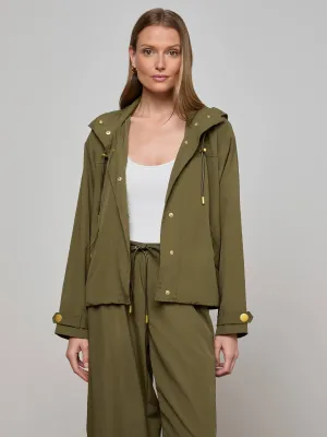 Anti Static Interior Geovana Hooded Windbreaker