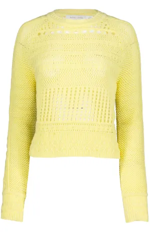 Good Sport Pointelle Sweater Cold Daywear Elegant Look