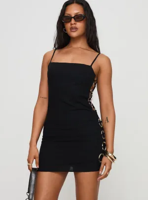 Easy to Wear Gentle Motion Granada Mini Dress Black