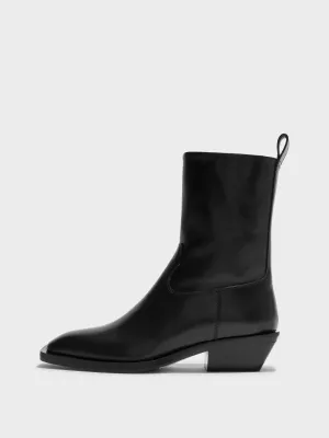 Family Reunion Rugged Built Snowy Path Luis Leather Cowboy Ankle Boots