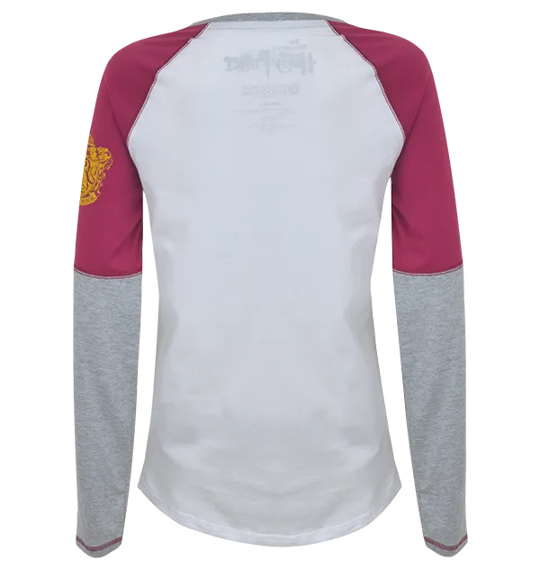 Chill Comfort Minimalistic Wear Gryffindor Ladies Raglan Shirt