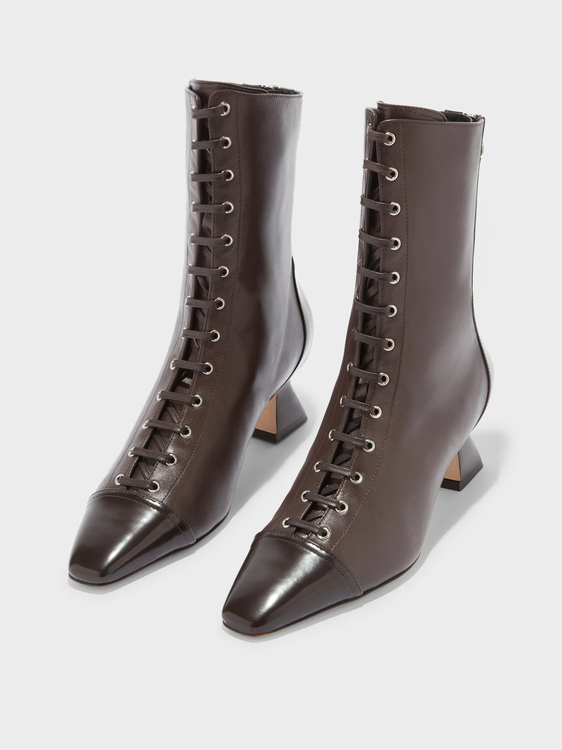 Gwen Lace-Up Boots Shock Absorbing Snowy Path Minimal Mood