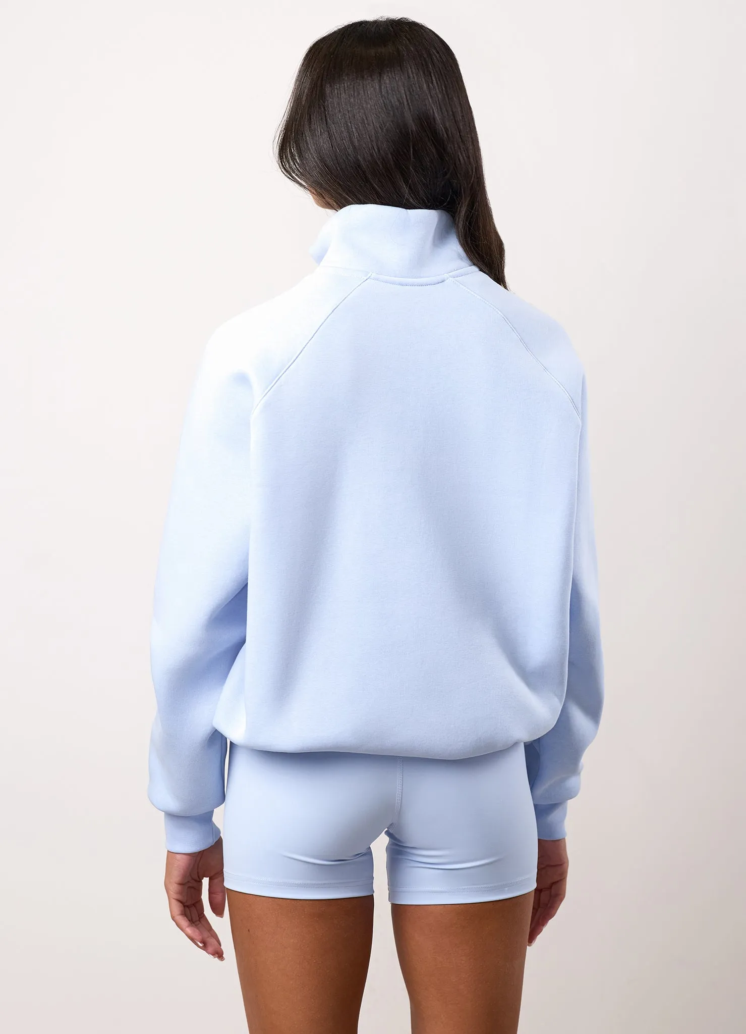 Gym King 365 Raglan Sleeve Funnel - Hydrangea Blue Logo Design product sustainability impact