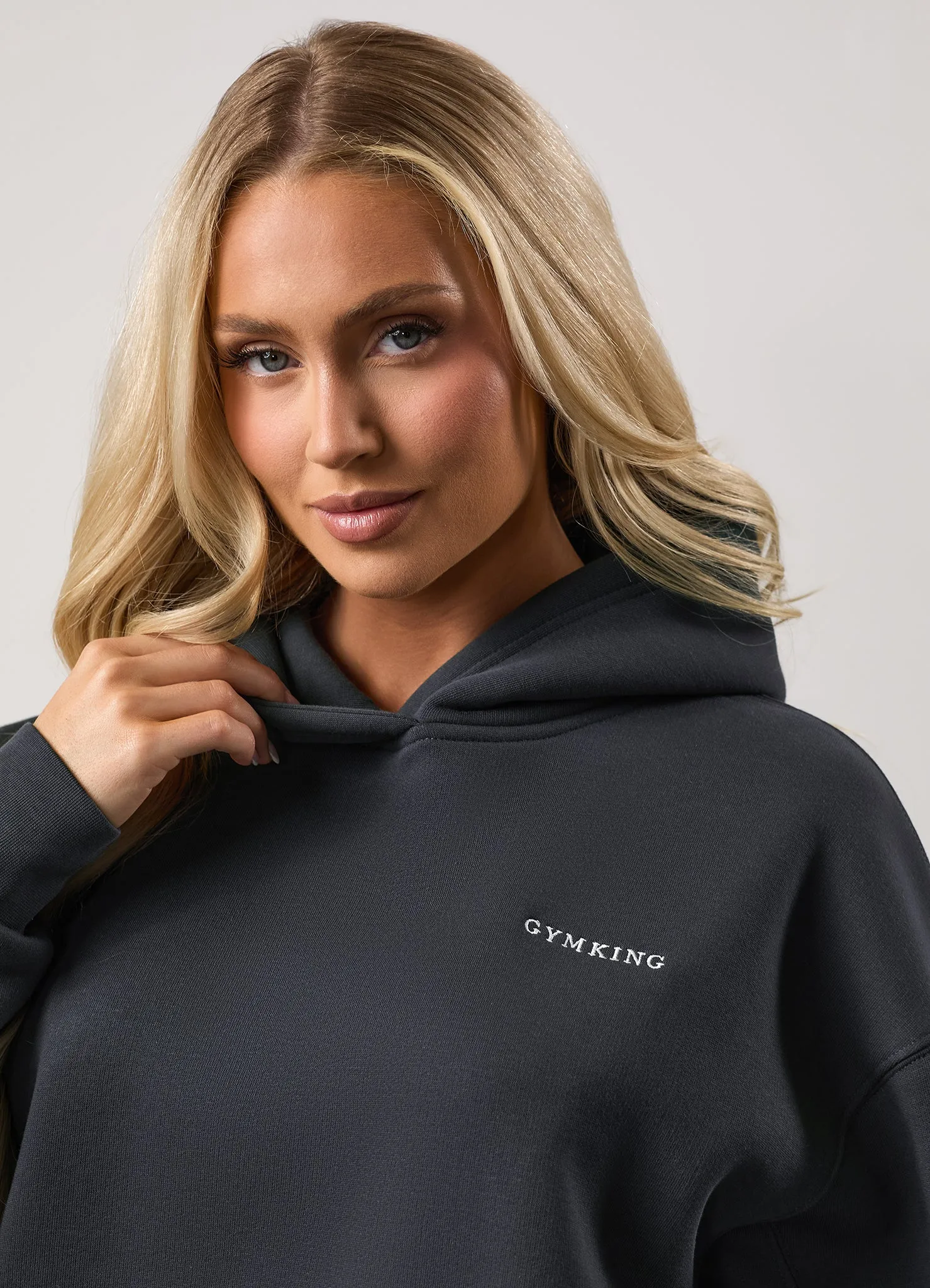 Comfort Layering Street Style Vibe Gym King 365 Relaxed Fit Fleece Hood - Midnight Blue