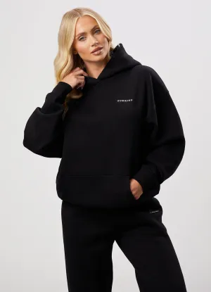ribbon accents Gym King 365 Relaxed Fit Fleece Hoodie - Black