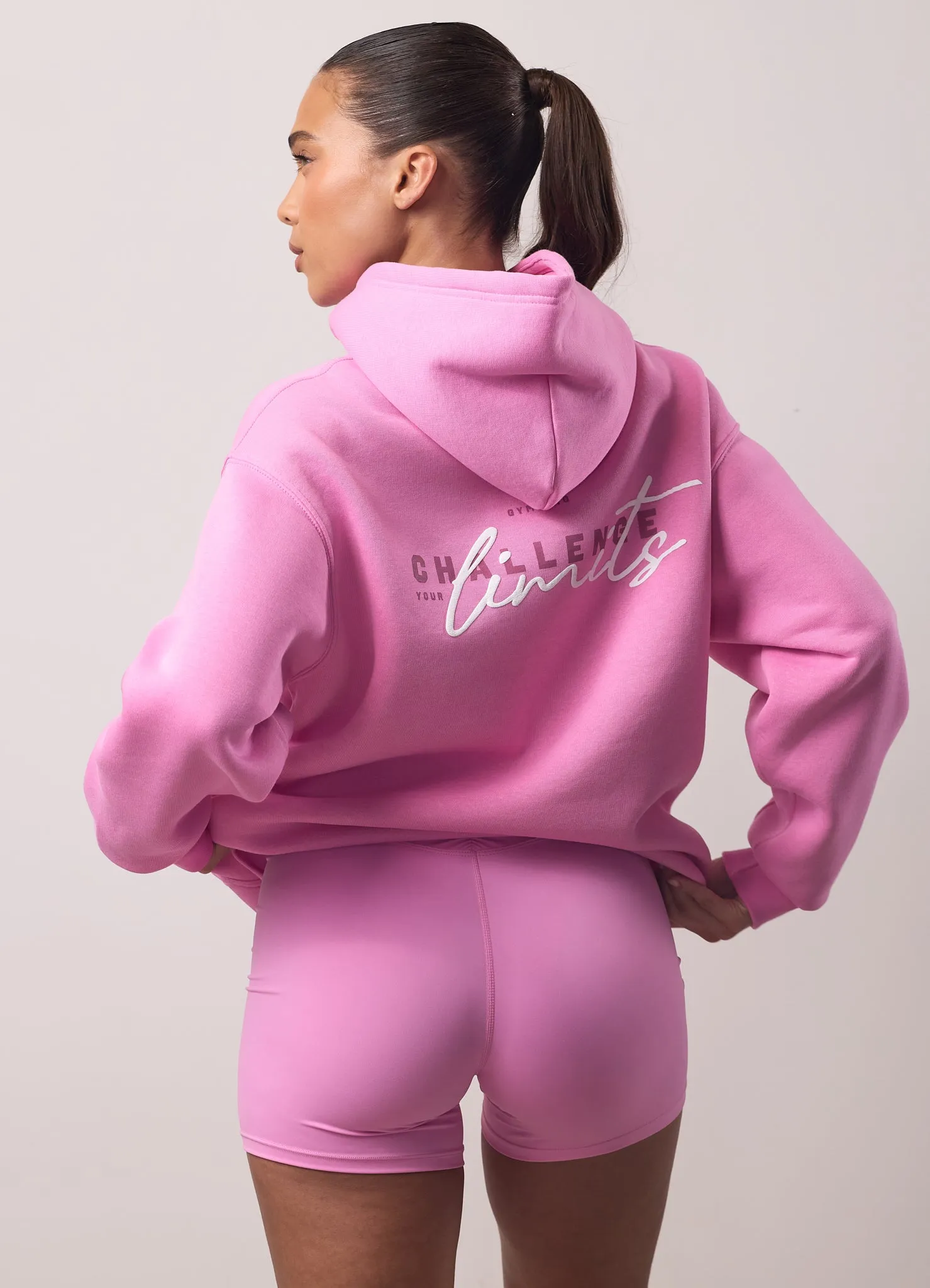Gym King Challenge Relaxed Fit Hood - Bubblegum Pink Relaxed Look