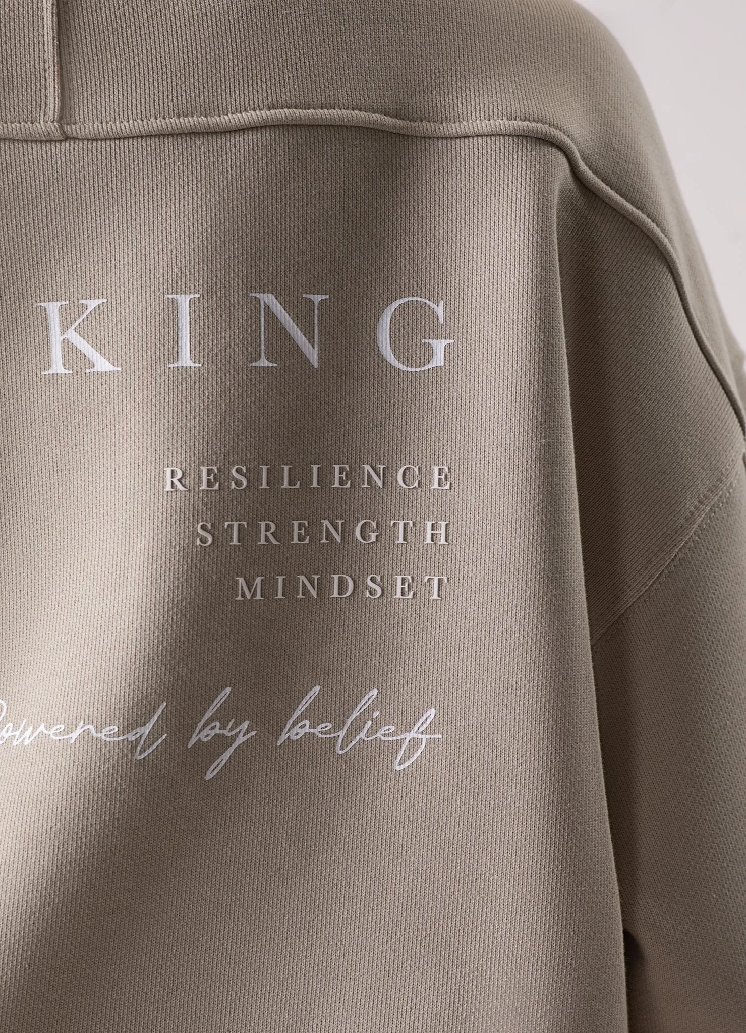 Gym King Define Bungee Hem Crew - Vanilla Brown product personalized touch