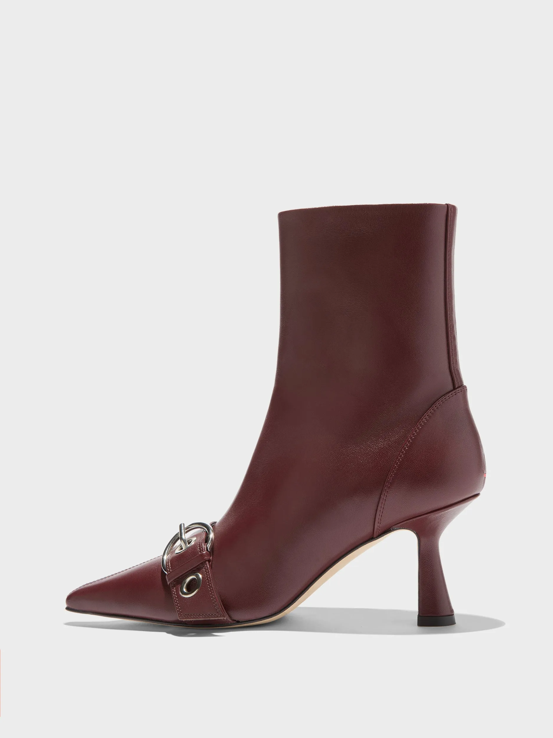 Halima Eyelet Pointed Boots Slip Resistant Rural Traveler