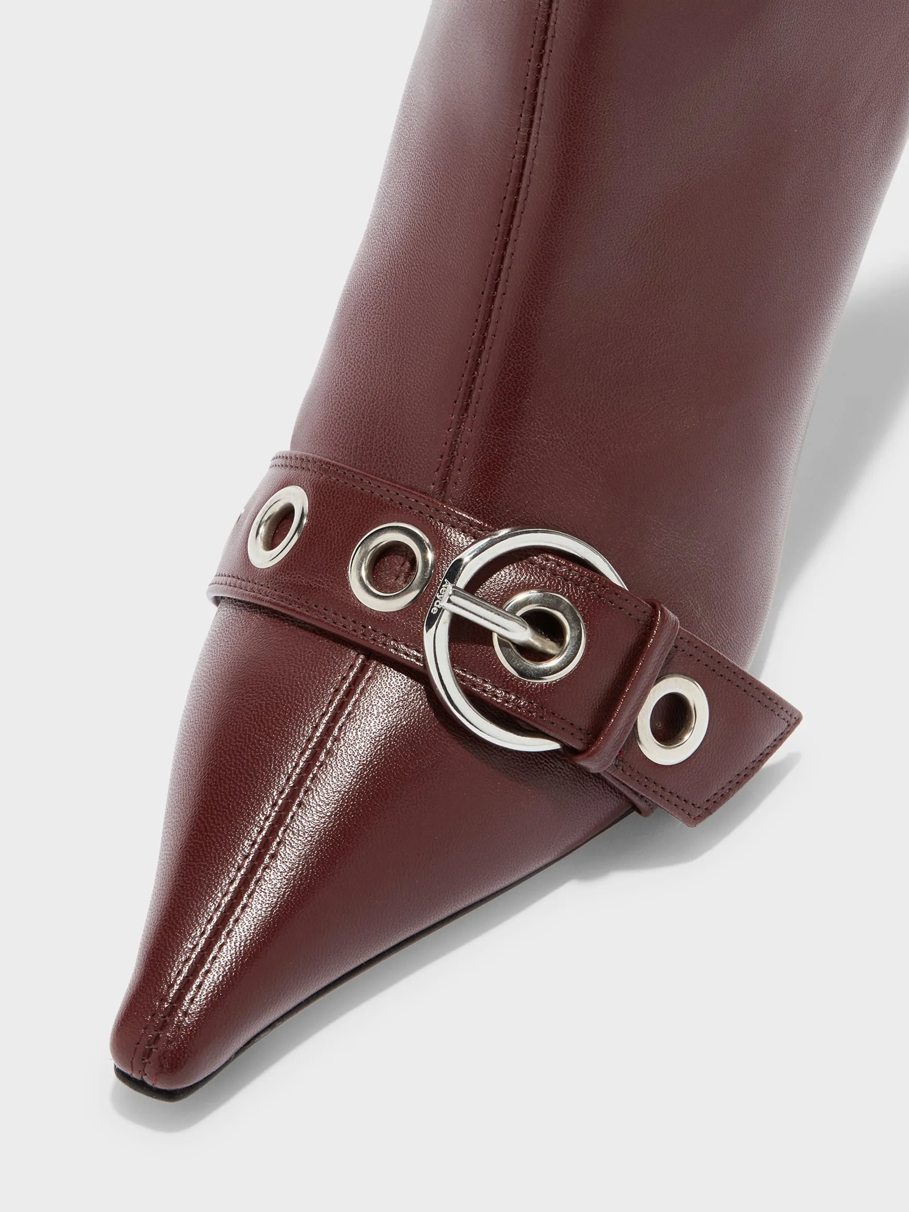 Halima Eyelet Pointed Boots Light Step