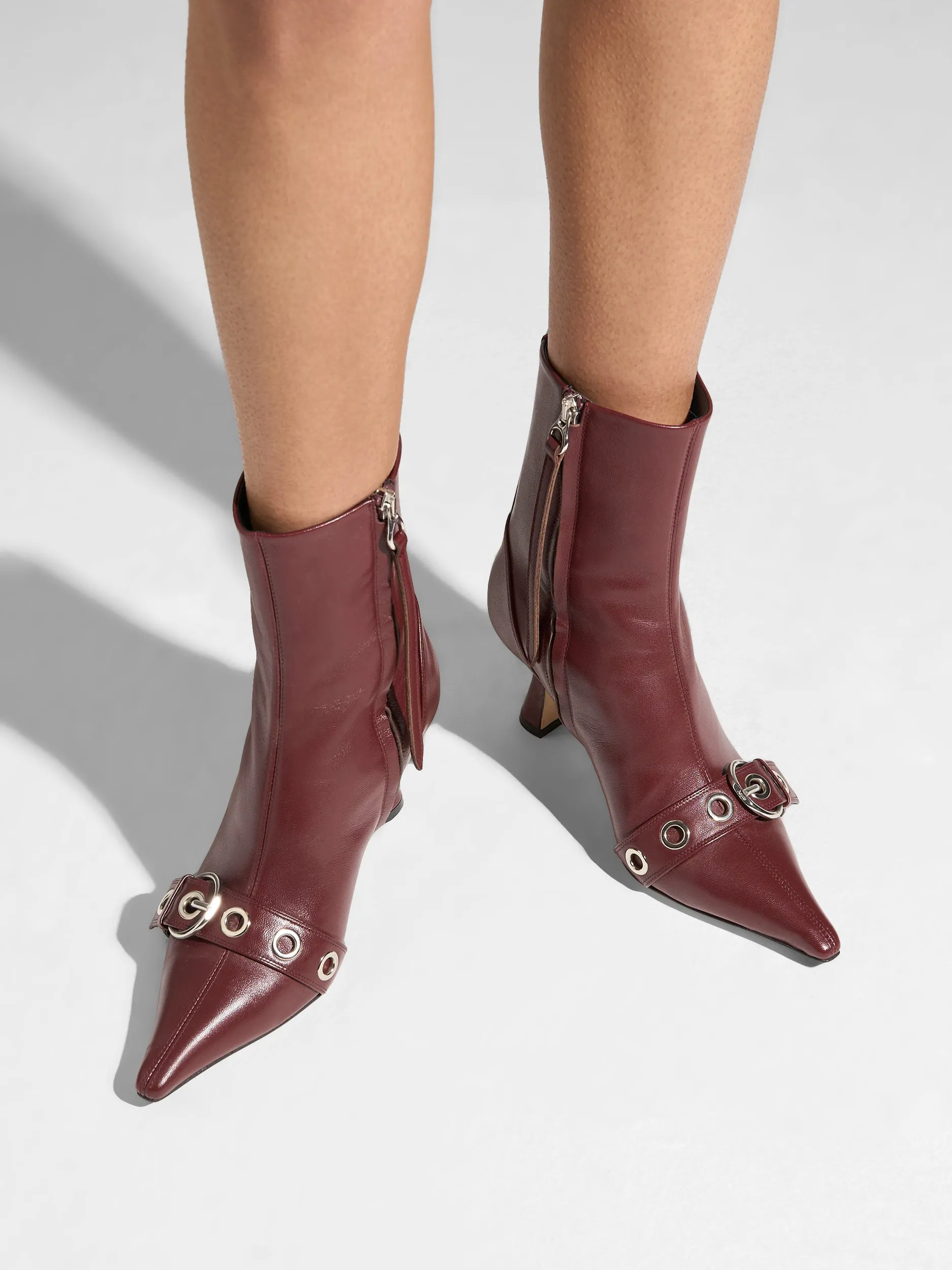 Halima Eyelet Pointed Boots Fashion Accessory Ski Enthusiast