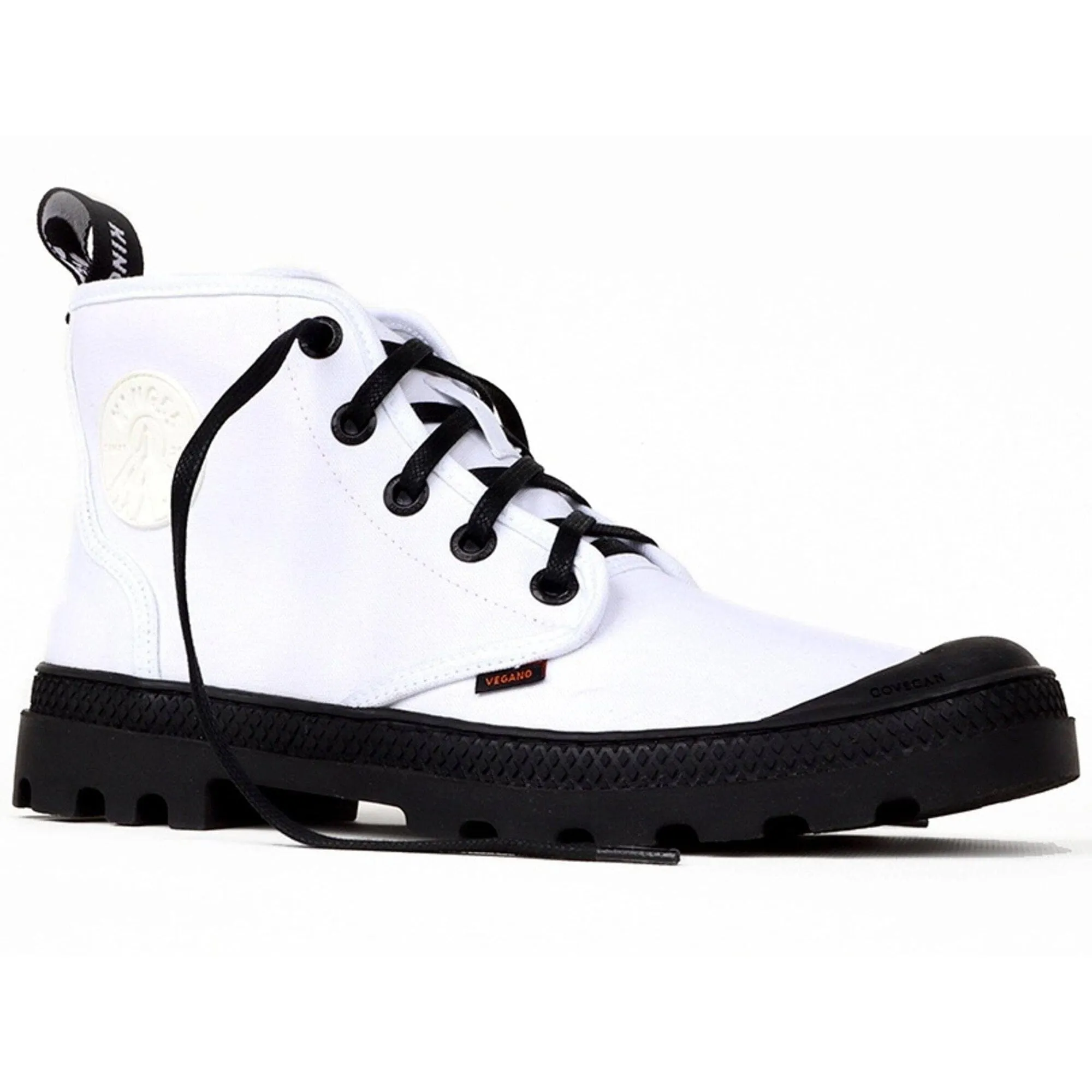 Long Haul 'Hammer' vegan canvas high-top sneaker by King55 - white