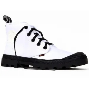 Long Haul 'Hammer' vegan canvas high-top sneaker by King55 - white