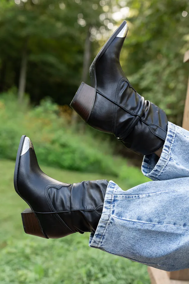 Heather Black Slouch Boots Emily Fauver X Pink Lily Rollbar Stability Northern Resident