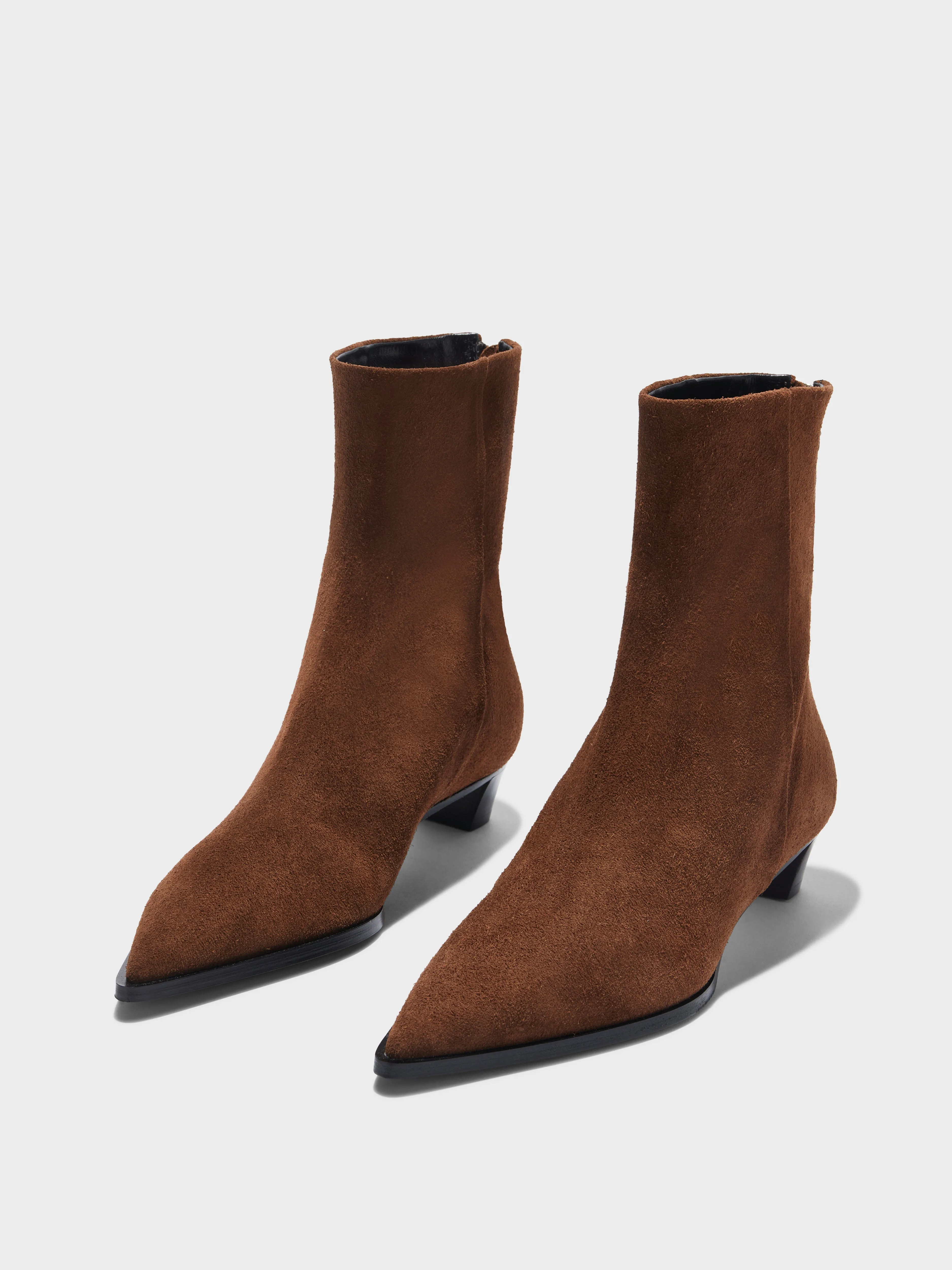 Open Toe Design Harriet Suede Ankle Boots