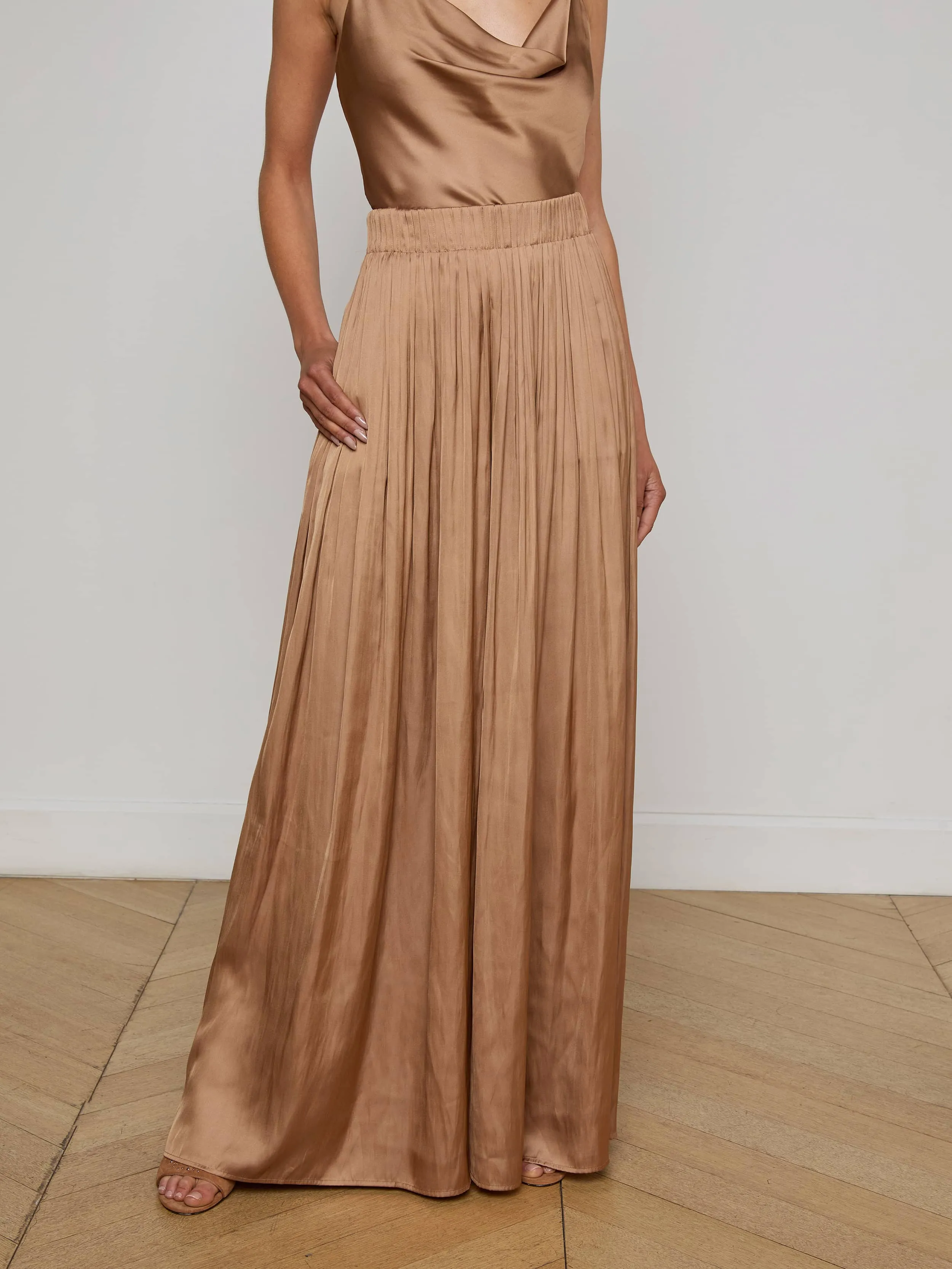 Haylo Satin Pant SeamlessConstruction Versatile Design