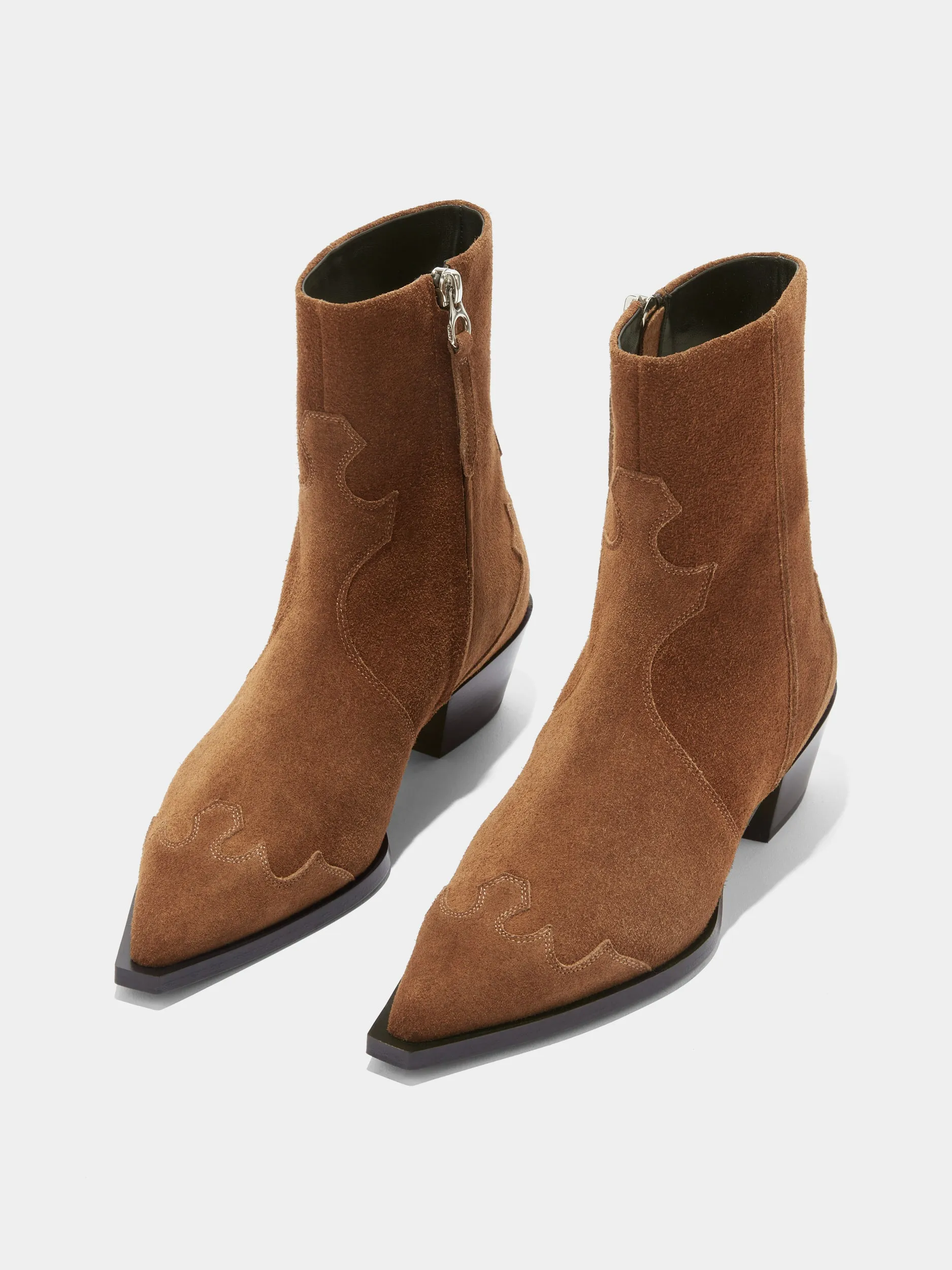 Hester Suede Ankle Boots Cold Weather Comfortable Support
