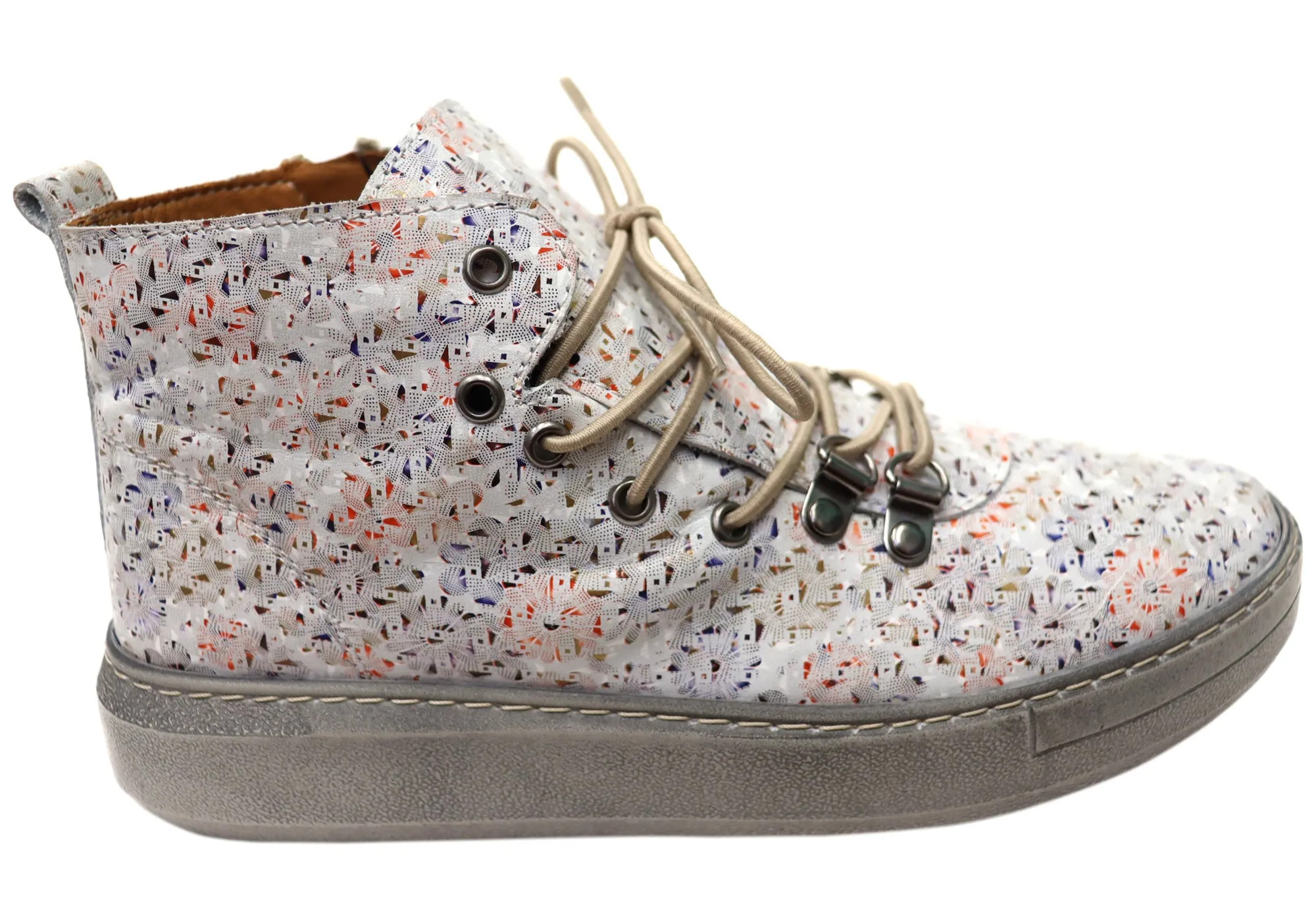 Orizonte Avalon Womens European Comfortable Leather Ankle Boots Kid Fun Multi-Season Wear