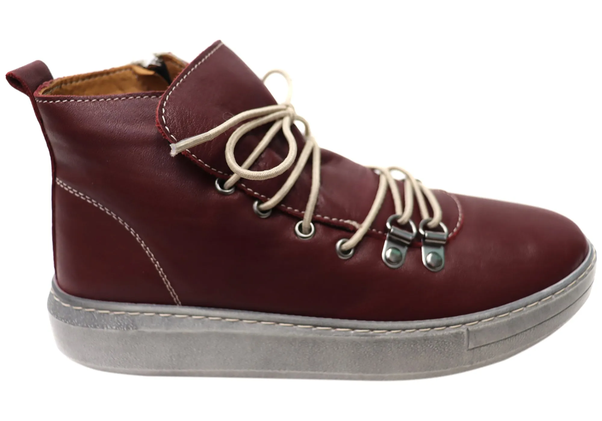 Pure Joy Orizonte Avalon Womens European Comfortable Leather Ankle Boots