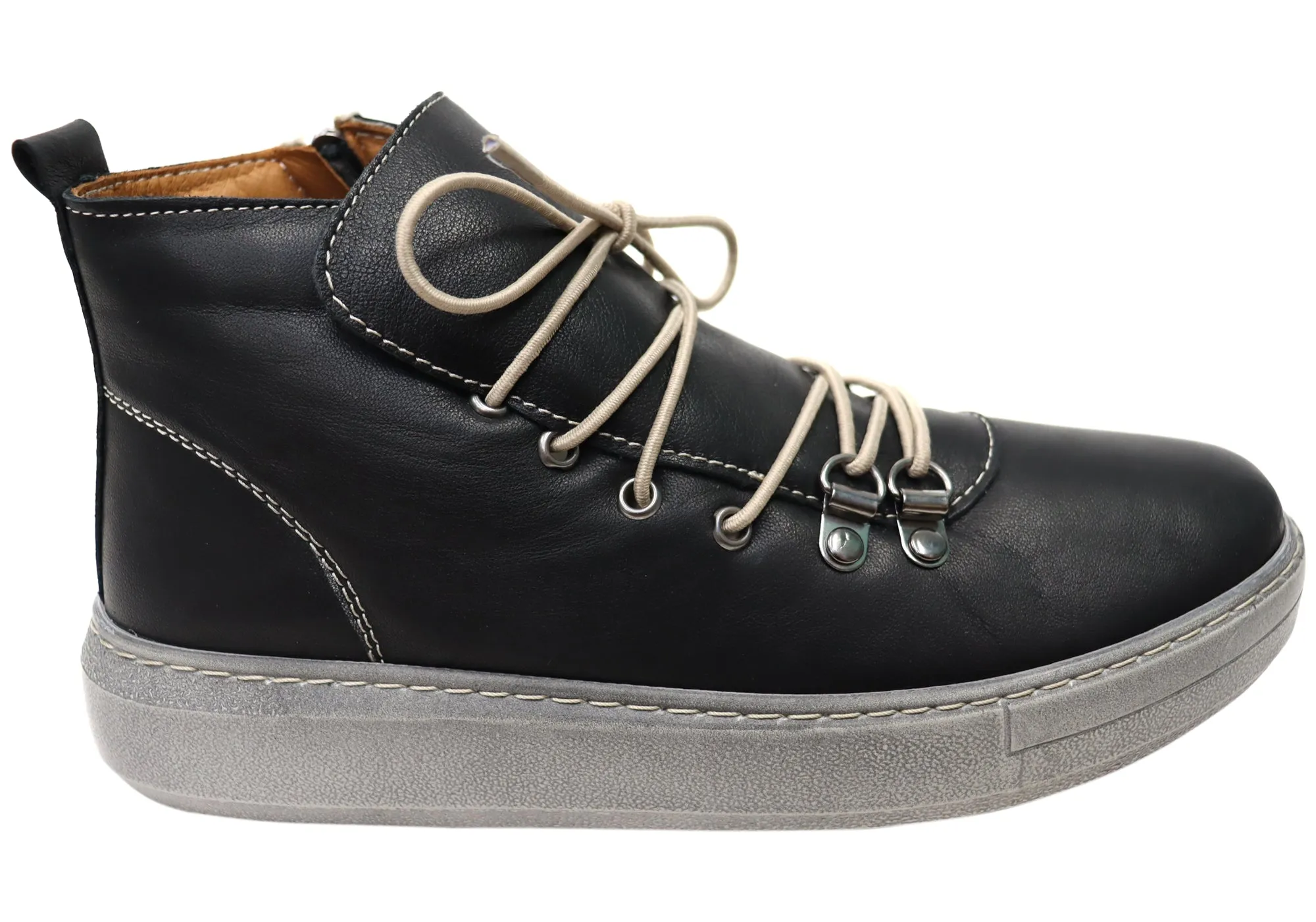 Street Cool Memory Foam Insert Orizonte Avalon Womens European Comfortable Leather Ankle Boots