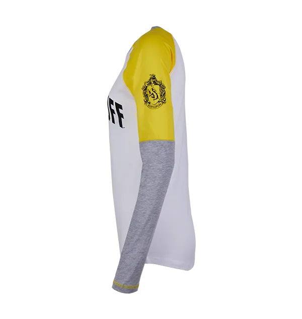 Ethically Sourced Materials Chic Cut Hufflepuff Ladies Raglan Shirt