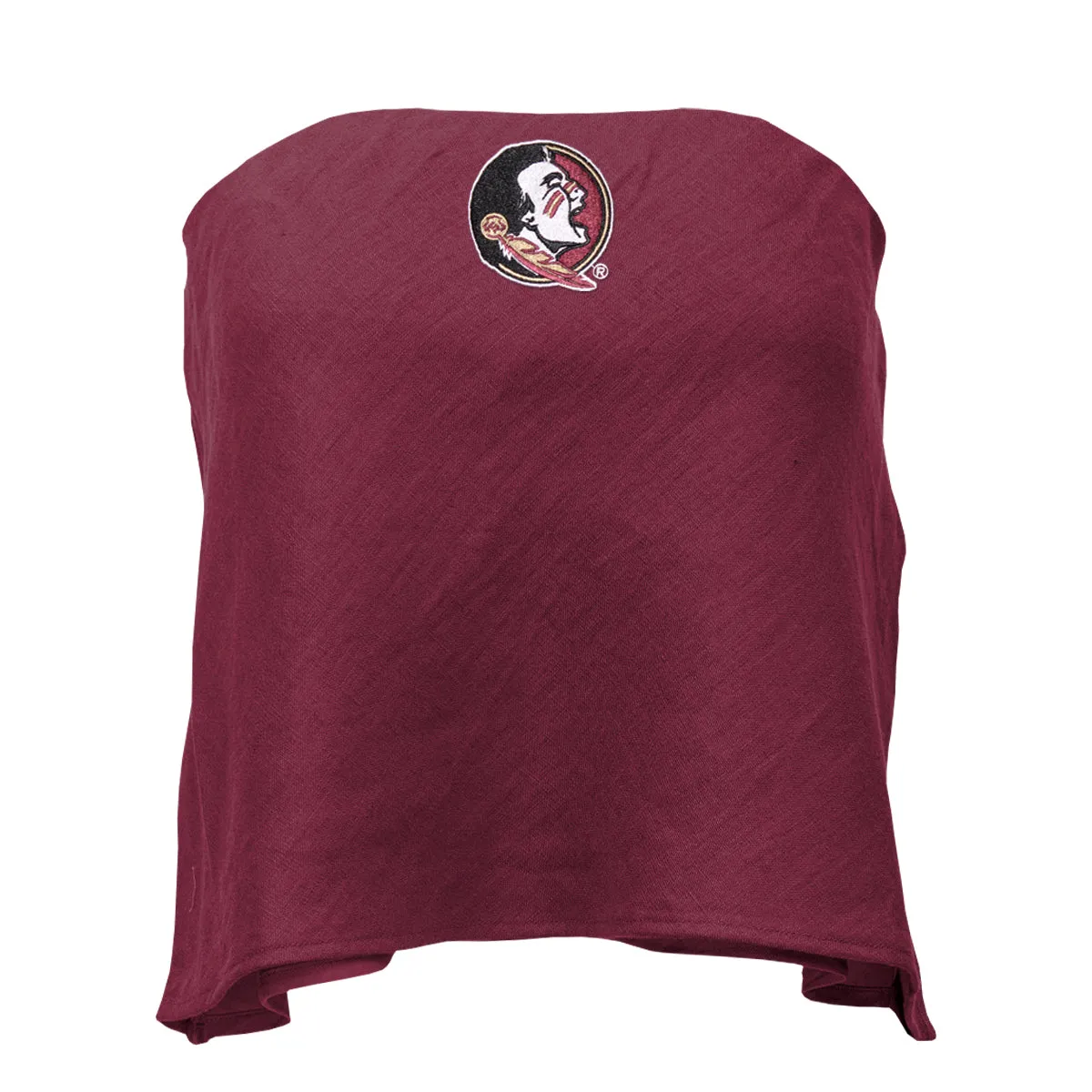 Raglan Sleeve Hype & Vice Women's Seminole Logo Linen Top - Garnet
