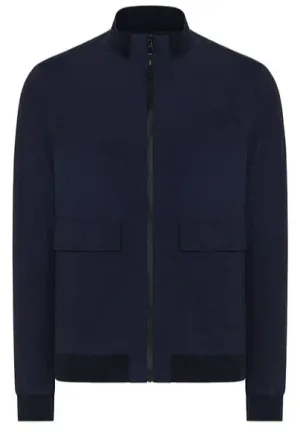ID24232-Duno Navy Sound Trevi Jacket Sporty Chic Glossy Finish