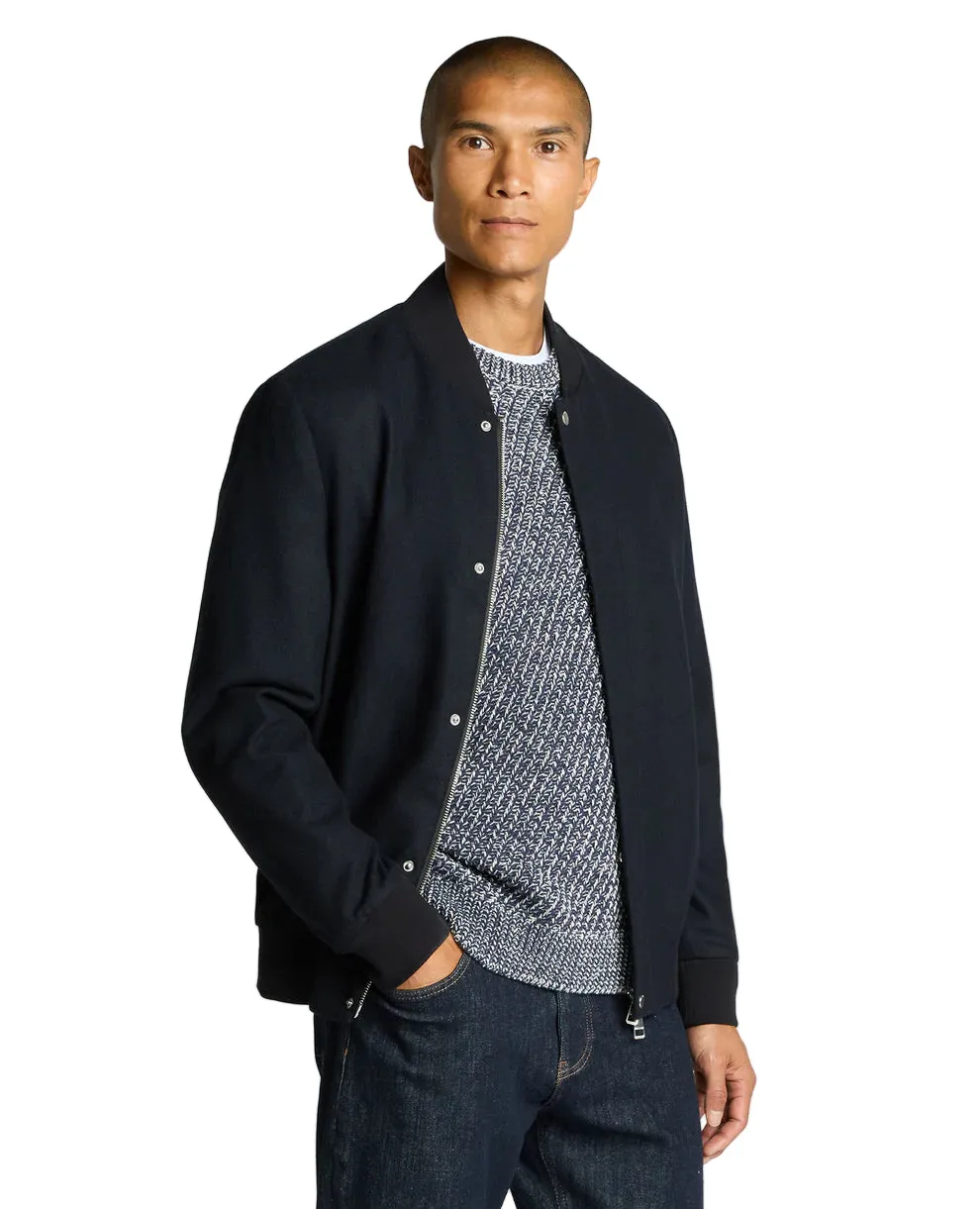 Noise Reduced Fastener System Temperature Regulating Fill ID25581-Remus Navy Bomber Jacket