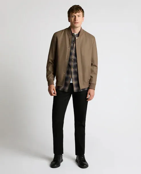 ID25582-Remus Taupe Bomber Jacket Temperature Regulating Membrane Non Restrictive Movement Cut