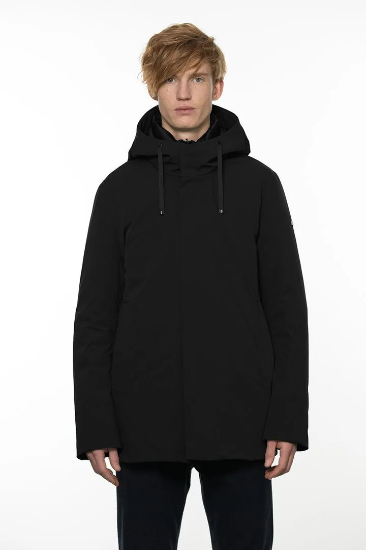 ID40299-Duno Black York Capalbio Fleece Backing Cold Ready Look