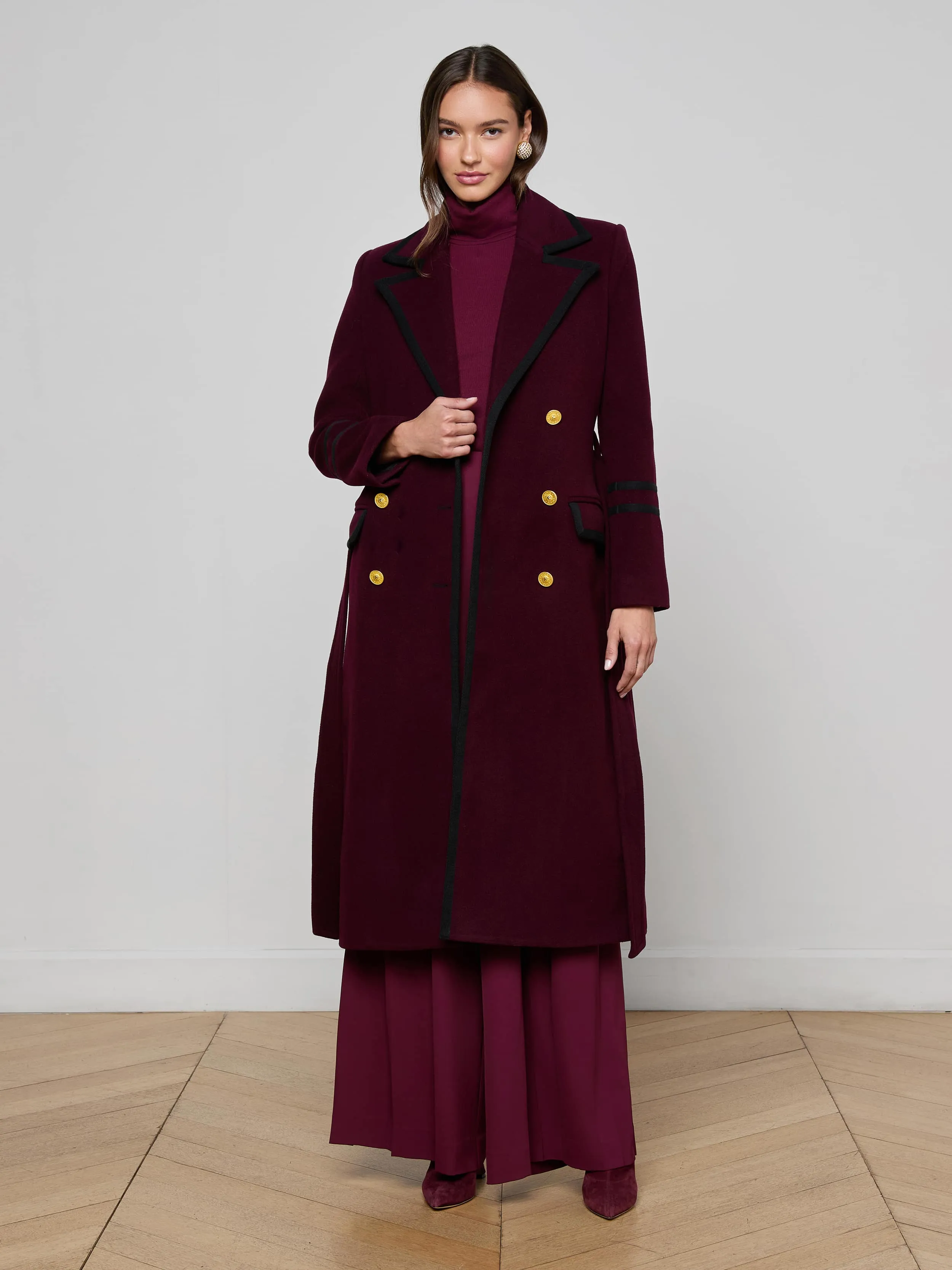 Tech Use snap closure Irene Long Coat