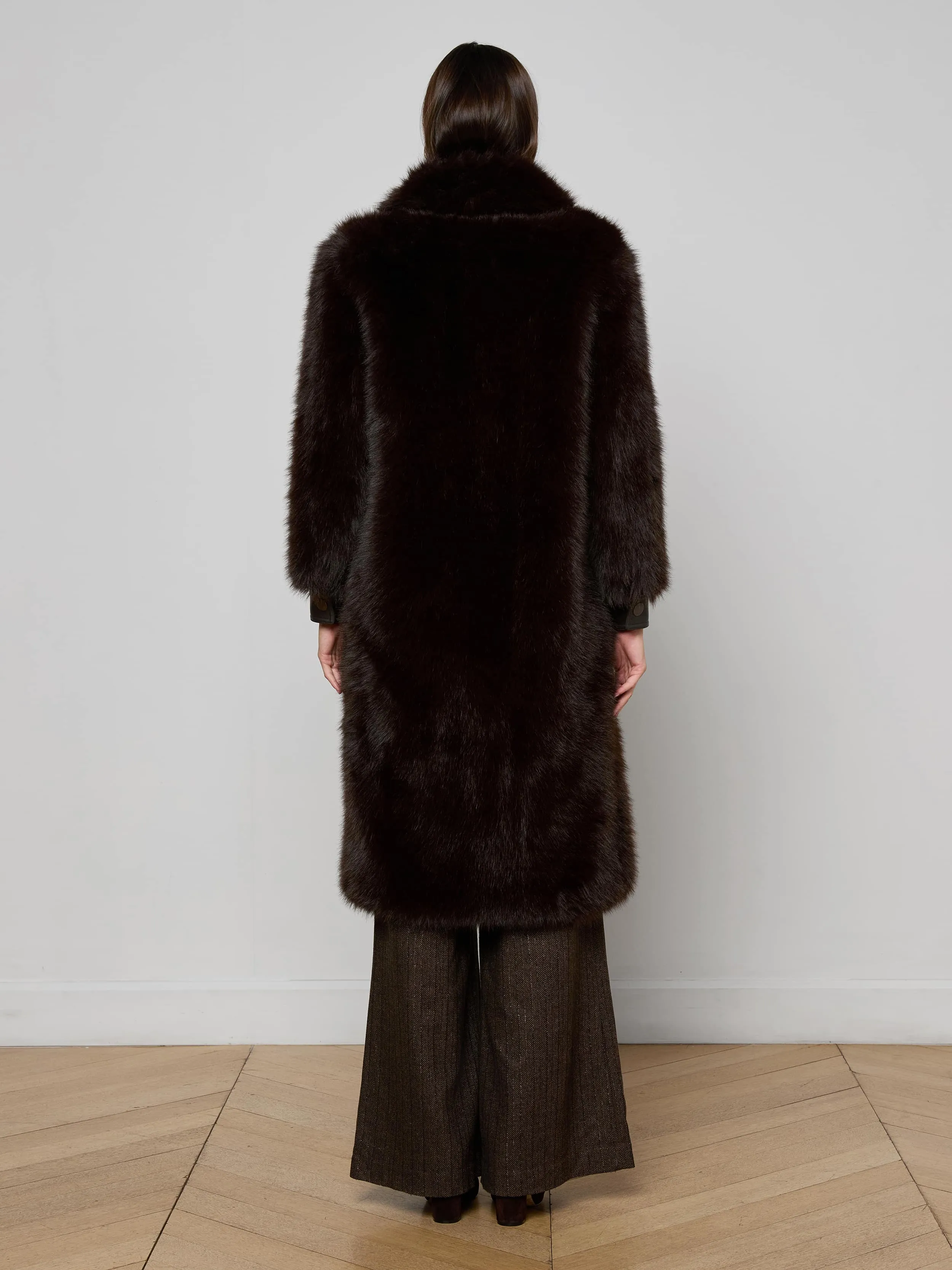 Simple Urban Layer Irisa Faux Fur Coat