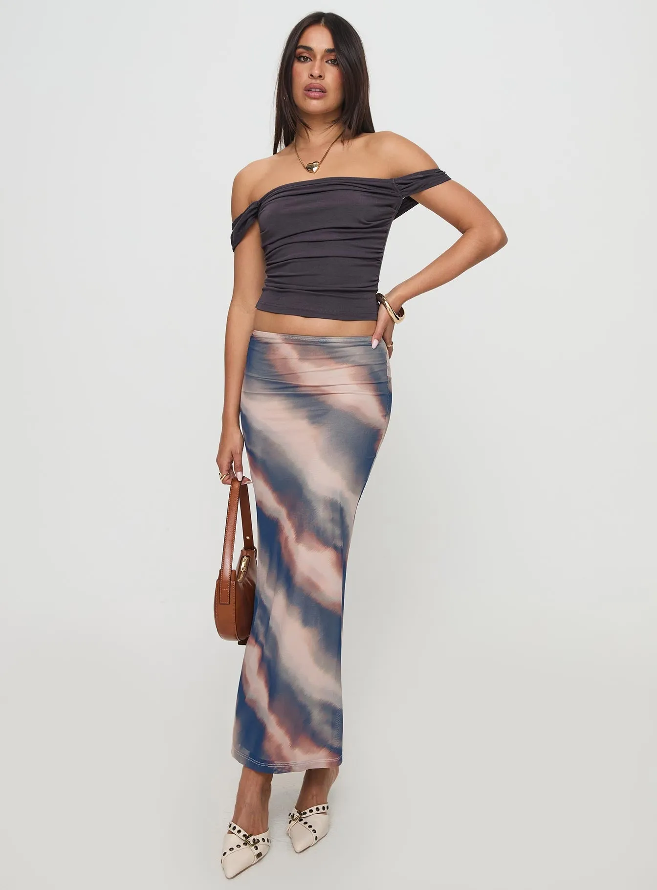 Ismeria Maxi Skirt Multi Side Pockets