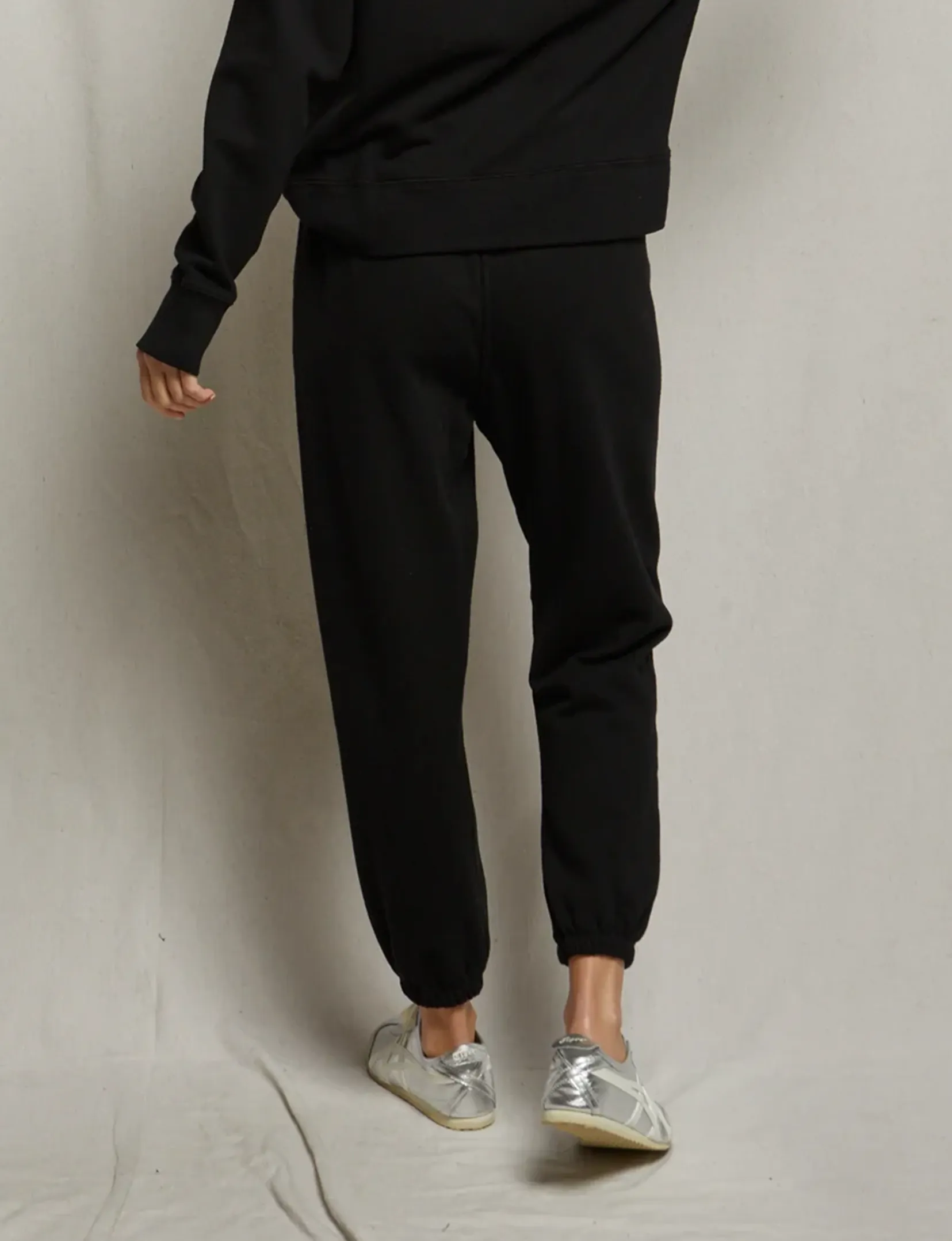 Johnny French Terry Sweatpant, True Black AbrasionResistantPanels