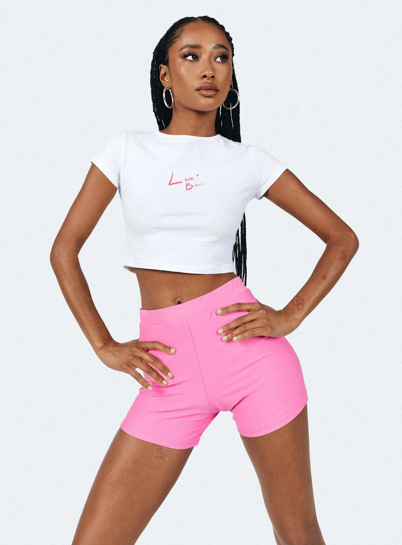 Jonis Swim Shorts Pink Roll Resistant Hem Coastal Attire